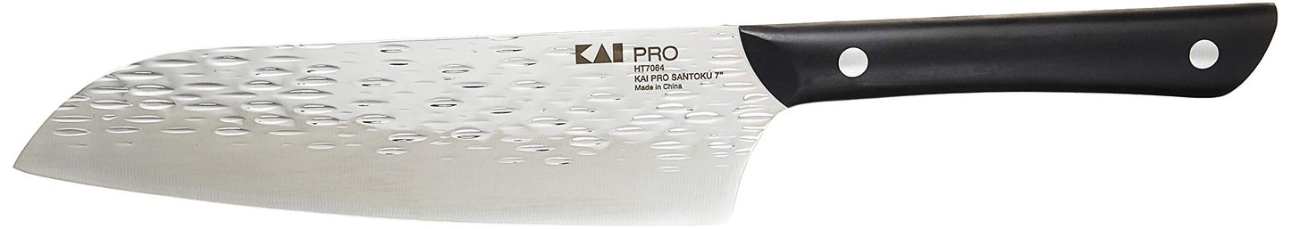 Kai PRO 6" Chef’s Knife, Hand Sharpened Kitchen Knife for Professional and Home Chefs, Japanese AUS6M Stainless Steel Blade, Full-Tang POM Handle, NSF Certified