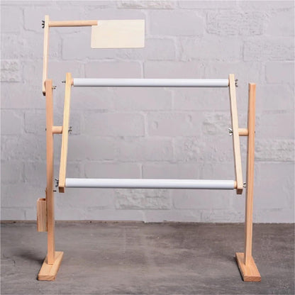 Cross Stitch Stand Wooden Cross Stitch Frame Height Adjustable Embroidery Rack Stand for Stitching Sewing Craft(8/10)