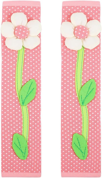 SOLUSTRE 6pcs Flower Refrigerator Handle Gloves, Car Door Handle Covers, Kitchen Appliance Handle Cover Fabric