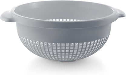 YBM HOME Deep Plastic Strainer Colander with Handle - BPA-Free, Durable, Dishwasher Safe for Pasta, Vegetables
