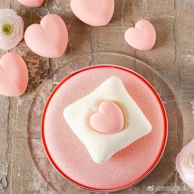 3D Silicone Baking Mold for Candles, Love Heart Shape Silicone Mold for Soap, Mousse Cake, French Dessert