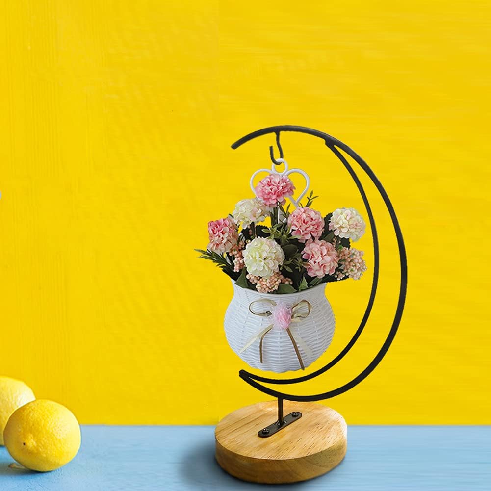YY YEARCHY Ornament Display Stand Holder for Home Wedding Decoration, Iron Pot Hook Stand for Hanging Glass Globe