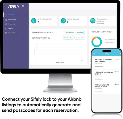 Keyless Entry Fingerprint Smart Lock with Handle & Keypad: Sifely Biometric Digital Electronic Lock with Code, Electric Deadbolt Door Knob for Front, Interior, Exterior & Bedroom Doors (Black)