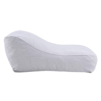 Christopher Knight Home Hilar Outdoor Bean Bag Chair, Fabric Bean Bag Lounger for Adults and Kids, Outdoor Comfy Reading Chair, Patio Lounge Sofa for Poolside Garden, Gray