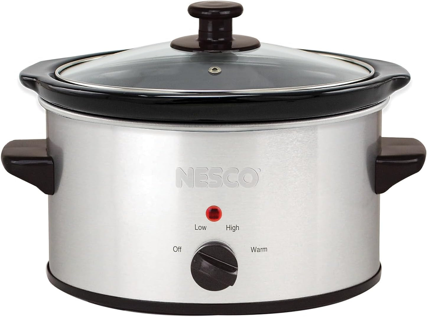 Nesco SC-150-47 Qt. Oval Analog Slow Cooker, 1.5 Quart, Silver