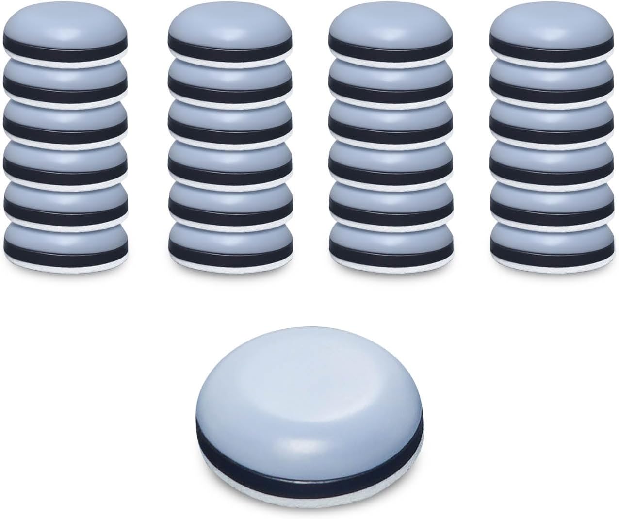 24Pcs Appliance Sliders, 3/4” Small Self-Adhesive Appliance Sliders for Heavy Kitchen Appliances, Slide Smooth on Countertop, Compatible with Most Kitchen Appliances