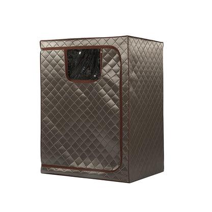 XQZMZSCP Fast Heating Home Sauna, Portable Steam Sauna Tent, 2 Person Sauna Tent Full Size Double, Sauna Tentull Body Home Spa (Champagne Gray)