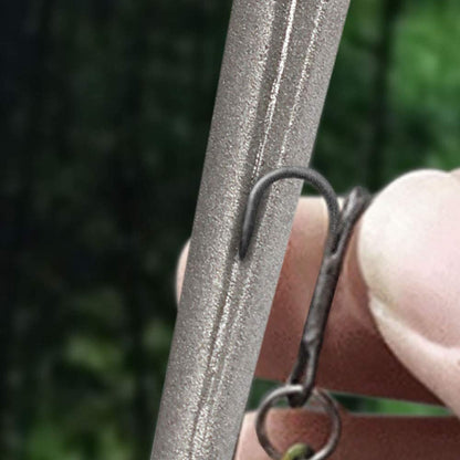 Cool Hand 4.5" Tapered Diamond Knife Sharpener Rod with Fish Hook, Gut Hook and Needle Sharpener, Grit 320/600, 2 Packs with Fine and Coarse grits, Easy to Carry, Serrated knife sharpener