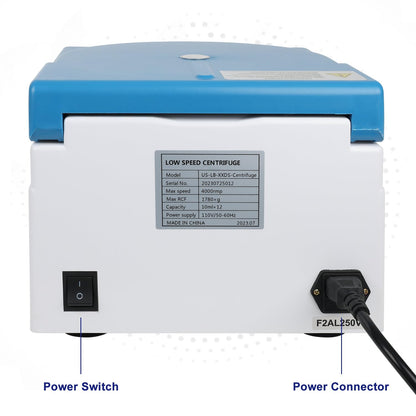 Labasics Benchtop Centrifuge, 110V/60Hz Digital Low-Speed Centrifuge with 15 ml x 8 Angle Rotor, 4000 RPM Max Speed, 1780xg Max Centrifugal Force