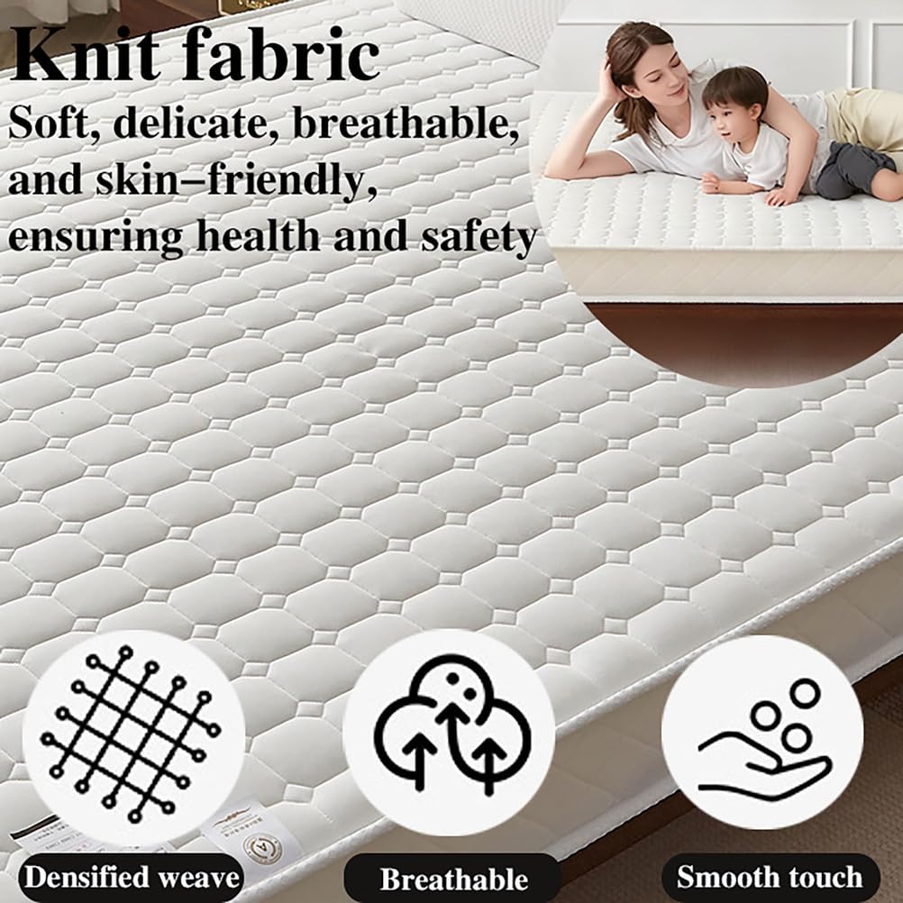 5cm 8cm Foldable Portable Futon Mattress – Breathable Tatami Floor Mat, Roll-up Guest Bed, Camping and Outdoor Sleeping Mattress Blue 5cm 200x220cm