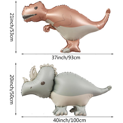 Giant 3D Dinosaur Balloons Self Standing Cute Dinosaur Balloons Birthday Party Decorations Supplies