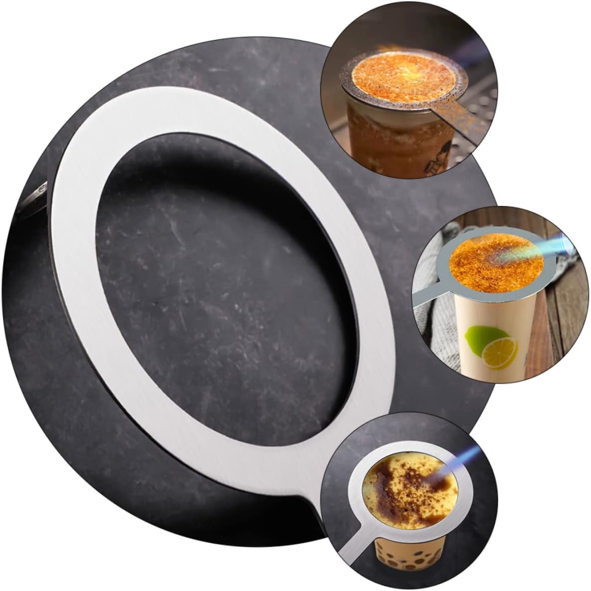 2 Pcs Milk Tea Baking Rings, Stainless Steel Protective Circle for Tea Cup Accessories