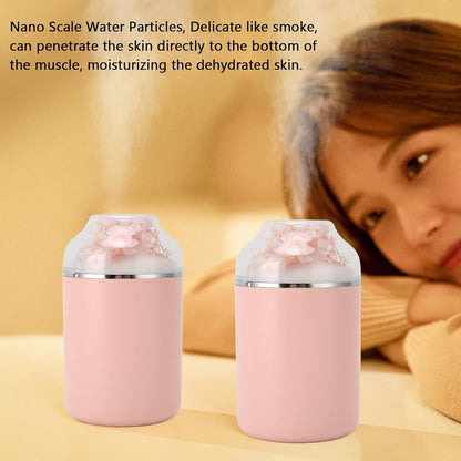 Colorful Mini Humidifier, USB Desktop Humidifier for Car, Office, Bedroom, Auto Shut Off, 2 Mist Modes - Sakura
