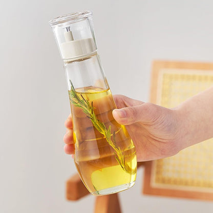 Summark Diamond Oil and Vinegar Dispenser for kitchen,Olive Oil Dispenser Bottle,Elegant Glass Cooking Oil Dispenser,Dispenser Bottle of 10 OZ