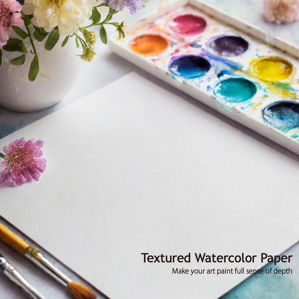 Anscher 30 Pack Heavyweight Cotton Watercolor Cards with Envelopes, 4 x 6 Inch Premium Blank Cards and Envelopes, Perfect for Painting or Card Making, Ideal for Christmas and Birthday Gifts