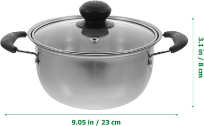 Soup Pan Stainless Steel Stockpot with Lid, Nonstick Cooking Pot, Pasta Pot, Saucepot Cookware