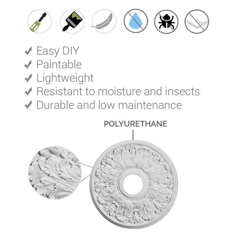 26 5/8"OD x 2 1/4"P Christopher Ceiling Medallion