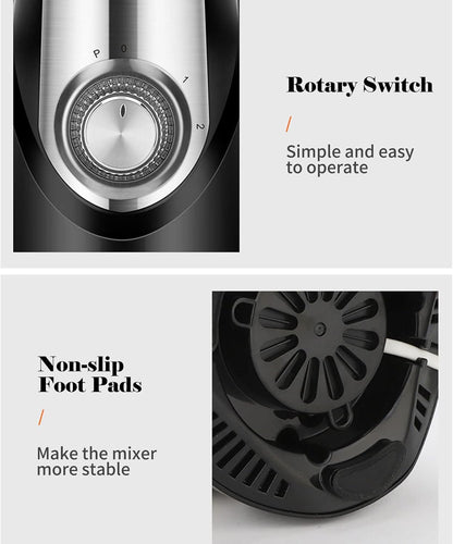 Blender, 350W Electric Fruit Mixer with Lids, Low Noise Countertop Blender for Home, Fruits, Vegetables (Three Cup)