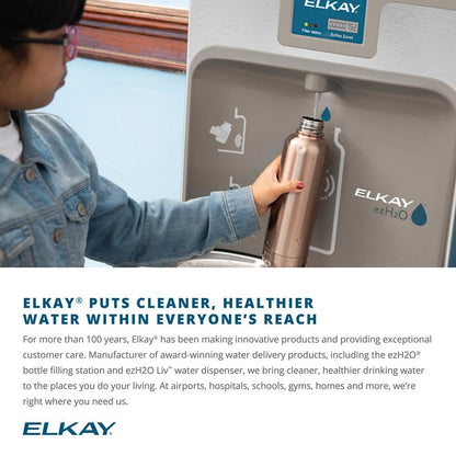 Elkay LZ8WSSSMC ezH2O Refrigerated Surface Mount Bottle Filling Station Filtered 8GPH Stainless Steel