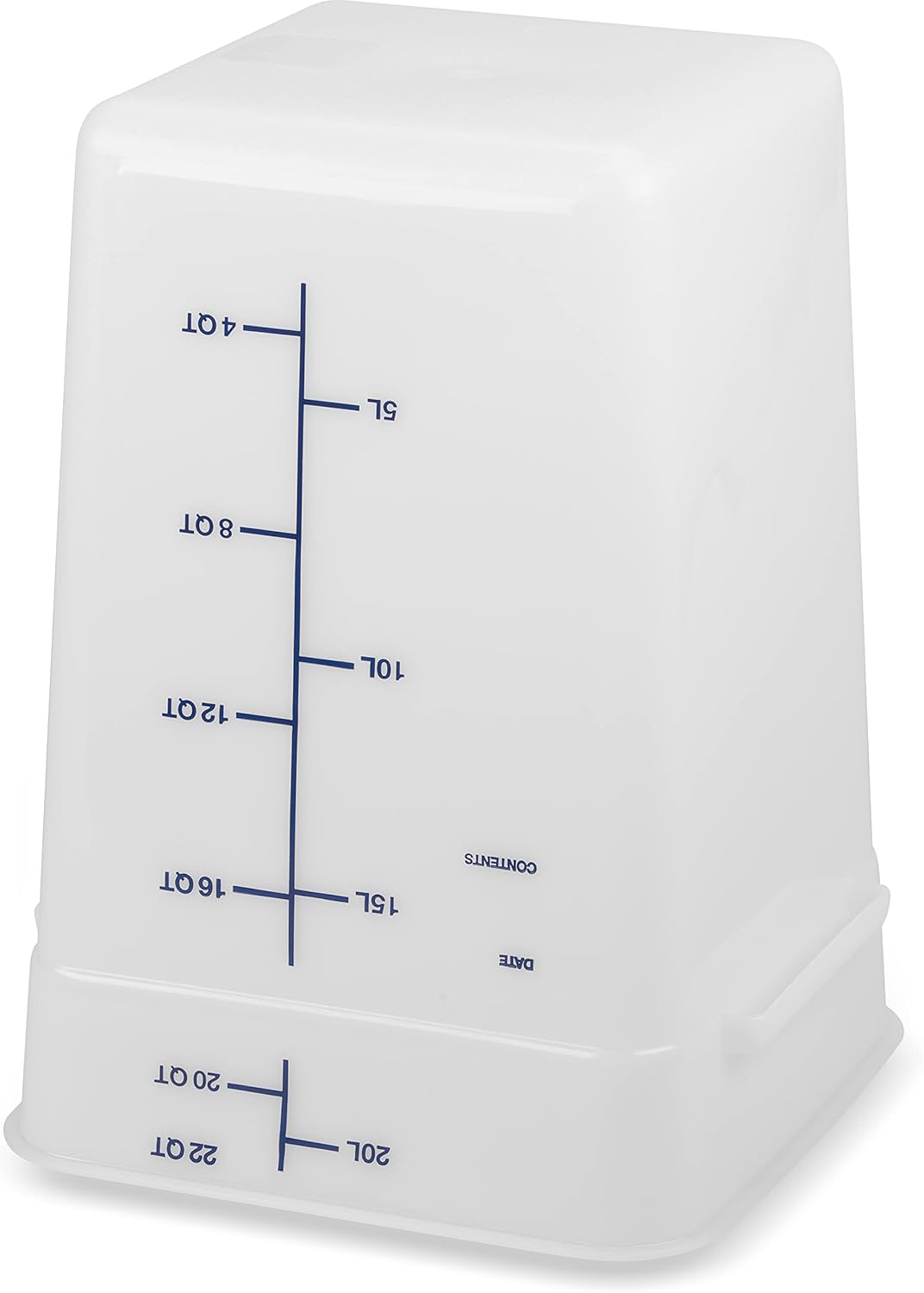 Carlisle FoodService Products Squares Square Food Storage Container, Stackable Design for Catering, 22 Quarts