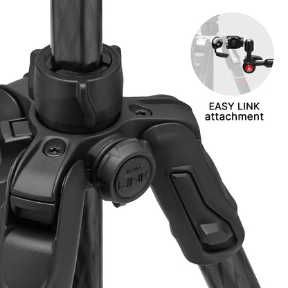 Manfrotto Befree GT PRO Tripod Legs, Professional Travel Tripod, Aluminium Camera and Video Tripod, Twist Lock, Compact and Portable, for DSLR, Mirrorless, Camera Accessories, Photo and Video Heads
