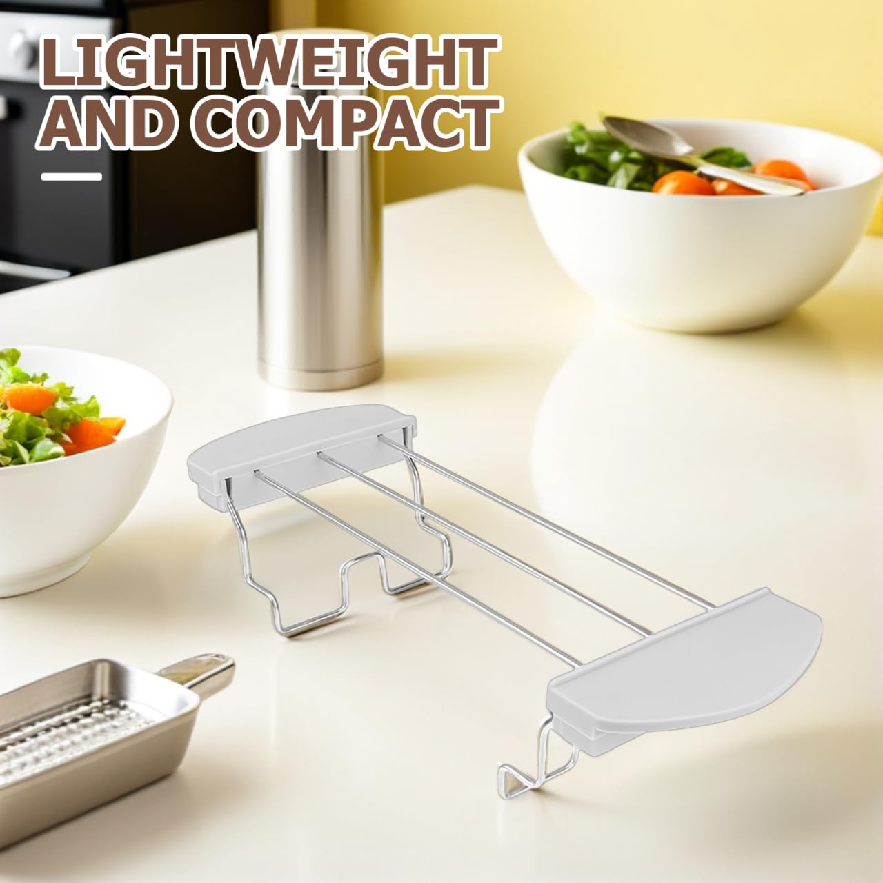COLLBATH Toaster Warming Rack for Bread and Sandwiches Heat-Resistant Kitchen Accessory Adjustable Toast Holder for Toaster Oven for Grilling and Warming