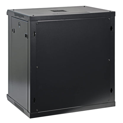 12U Professional Wall Mount Network Server Cabinet Enclosure 19-Inch Server Network Rack Low-Profile Black