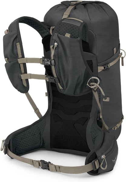 Osprey Tempest Velocity 30L Women's Hiking Backpack, Dark Charcoal/Chiru Tan, WXS/S