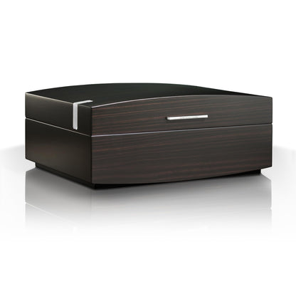 Boveda Bespoke Spanish Cedar Humidor Cigar Box with Macassar Ebony Matte Finish, Custom-Built Holder, Includes 84% Seasoning Packs and 69% Size 320 Humidity Pack, 50 Cigar Capacity