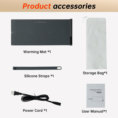 Warming Mat For Food Extra Large- 36"x16" Electric Warming Trays for Buffets Party, Food Warmers For Thanksgiving, Christmas House Warming Gift, Portable Heating Mat with 9 Temp Settings & 6H Timer
