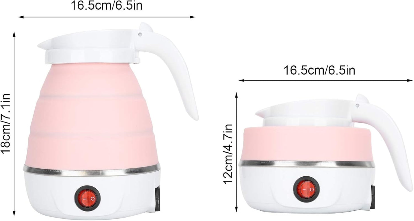 Electric Kettle, Portable Folding Water Boiler Silicone Household 400W US Plug 110V