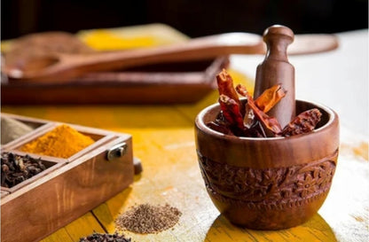 Acacia Wooden Mortar and Pestle Set, Kitchen Tool for Grinding Garlic, Mustard, Black Pepper, Herbs, and Spices