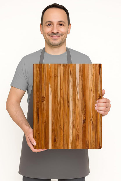 Teakhaus Cutting Board - Extra Large (XL) Wood Cutting Board with Grip Handles - Holiday Gift Ideas for Men and Women - Gift-Ready, Reversible, Edge Grain Wood, Knife Friendly - FSC Certified