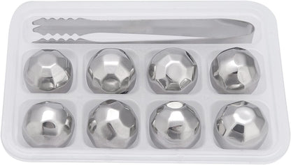 Stainless Steel Ice Spheres for Chilled Wine, Whiskey, and Fruit Drinks
