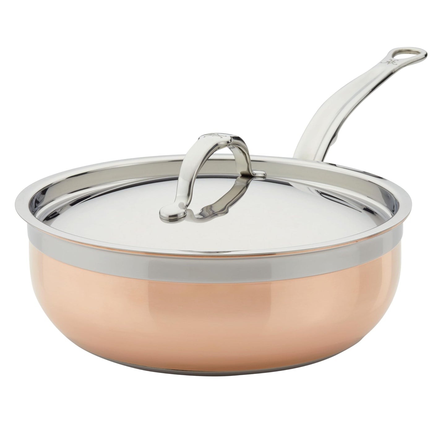 Hestan - CopperBond Collection - 100% Pure Copper Essential Pan, Induction Cooktop Compatible, 3.5 Quart