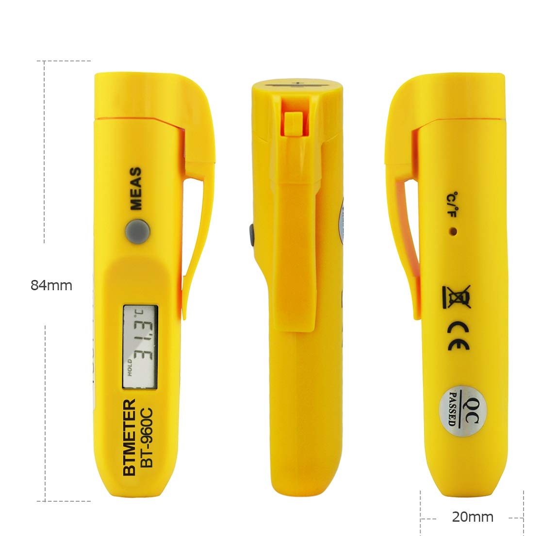 Mini Digital Infrared Thermometer, BTMETER BT-960C Temperature Pen for Instant Read Cooking, BBQ, Wine