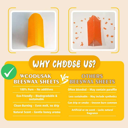 Beeswax Candle Making Kit for Adults & Kids 100% Pure Beeswax Sheet Candle Making Supplies with 20 Colorful Sheets, 8 Press-Out Molds, Glass Candle Holders & Complete Gift Supplies Creative DIY Craft