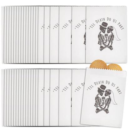 Fun Express Til Death Do Us Part Halloween Wedding Paper Treat Bags Bulk 50 Pieces