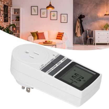 Programmable Digital Smart Plug for Lights Fans Aquarium 7-Day Cycle Timer 12/24 Hour US 120V Outlet