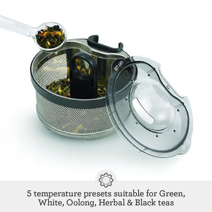 Breville BTM800XL Tea Maker Infuser and Water Kettle, 51 oz, Brushed Stainless Steel and Glass