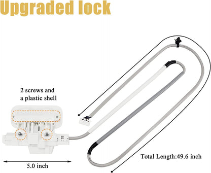W10810403 Washer Lid Lock Assembly Replacement for Maytag, Whirlpool, Kenmore Series 600 700, Compatible with AP5984435