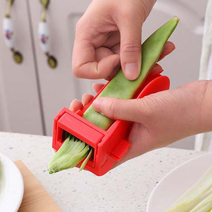 WRIBZD Stainless Steel Bean Slicer, French Style Green Bean Cutter, Multipurpose Beans Cutter, French Bean Slicer Bean Grater, Beans Cutting Shredding Tool, Kitchen Supplies