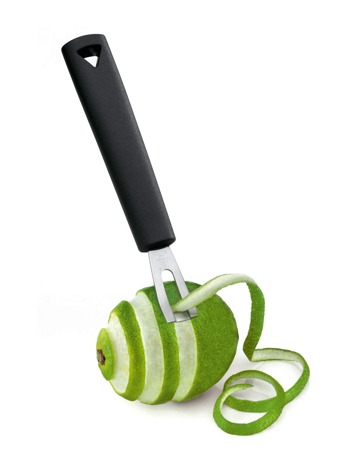 triangle Channel Knife - Rectangular Stainless Steel Blade - Fruit & Vegetable Carving Tool for Garnishing - GreenGrip Handle - Dishwasher Safe - Made in Germany