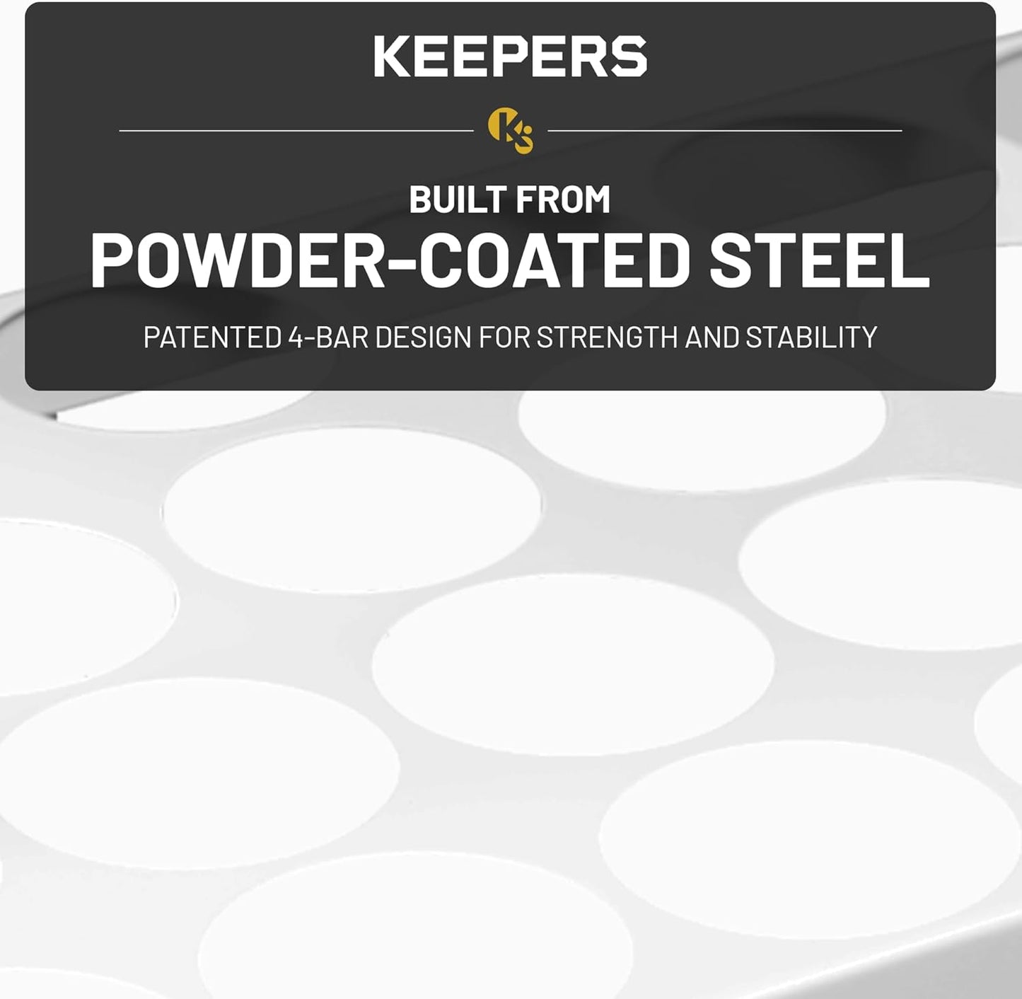 24 COFFEEKEEPERS KEEPERS Under Cabinet K Cup Holder with Swing-Down Access Space-Saving Coffee Pod Holder and K Cup