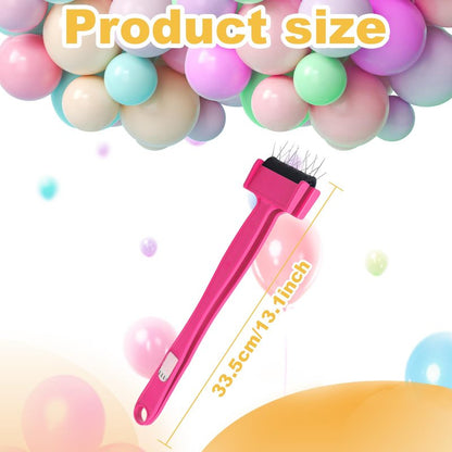 Balloon Burster Stick Popper Tool Removal Kit with 20 Steel Pins, Effectivly Deflating Balloons，Party Supply Tool Kit for Parties, Events, and Games (red)