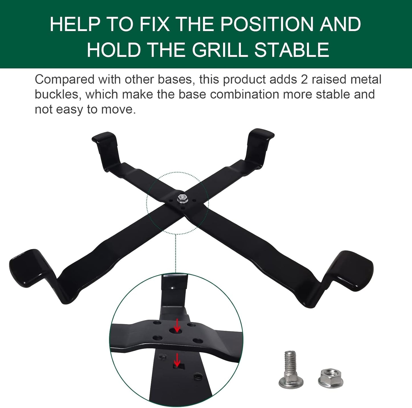 Grill Stand Table Nest for Large Big Green Egg, Big Green Egg Accessories Kamado Grill Table Nest Stand