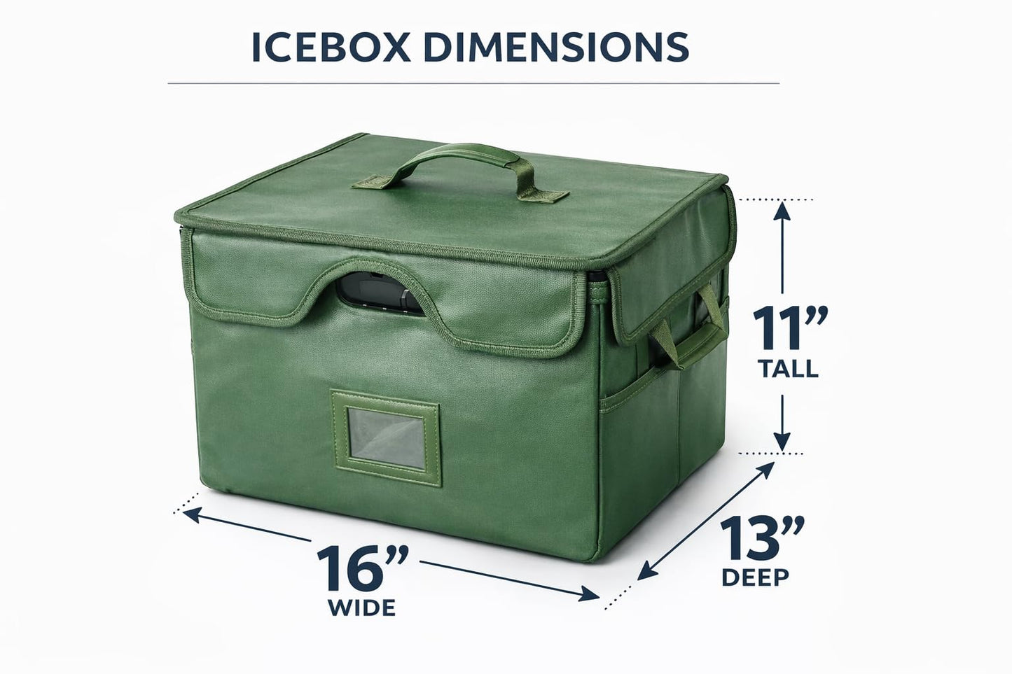 Icebox End of Life Organizer – Fire-Resistant Estate Planning & Emergency Document Storage Box – Lockable Home File Organizer for Important Documents (Green)