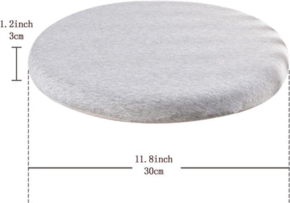 Seat Cushion Chair Pad, Round Non-Slip Comfortable Floor Cushions for Dining Chairs, Office, Bedroom, Living Room (Gray)