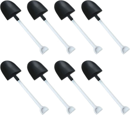 50pcs Disposable Plastic Mini Ice Cream Spoons, Shovel Shape Dessert Spoons, Party Supplies