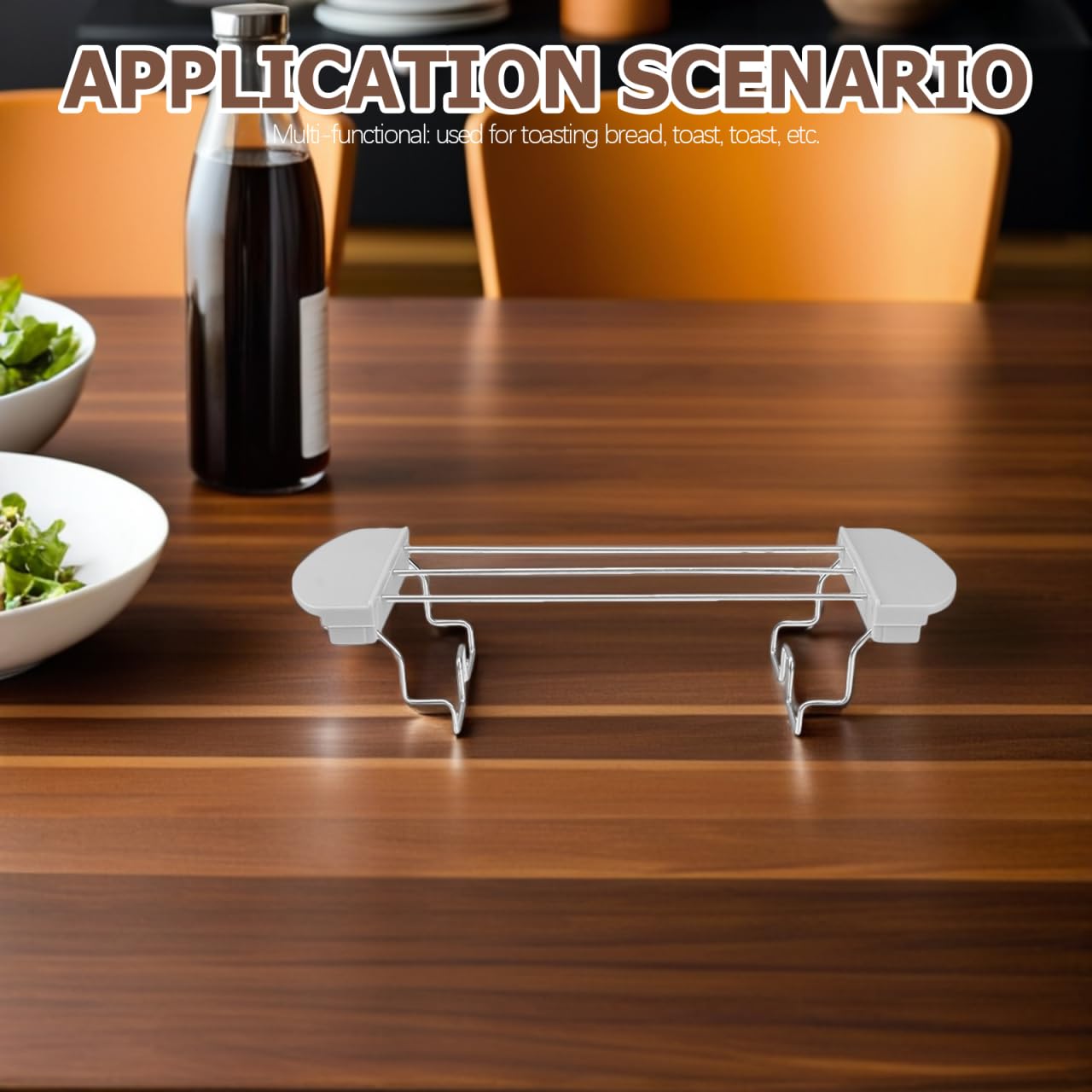COLLBATH Toaster Warming Rack for Bread and Sandwiches Heat-Resistant Kitchen Accessory Adjustable Toast Holder for Toaster Oven for Grilling and Warming